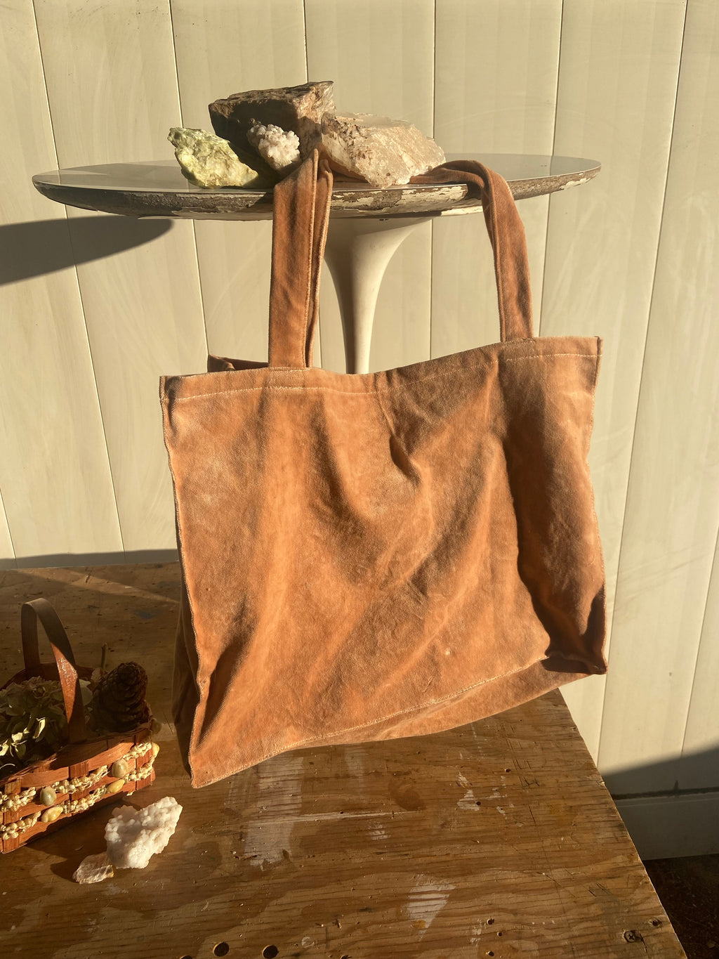 Delphine Tote Bag ~ Large Amber Clay